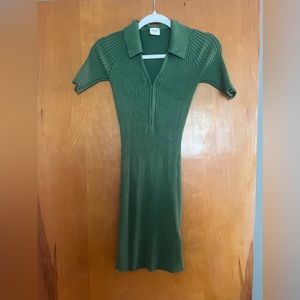 Abercrombie Half-Zip Polo Mini Sweater Dress